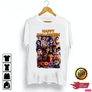 Coco Disney Movie Happy Halloween Unisex Tshirt